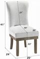 ACME Furniture Landon 2-Piece Gray/Salvage Gray Side Chair Set-2