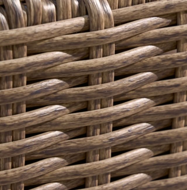 Signature Design by Ashley® Laguna Heights Beige/Gray Fabric/Resin Wicker Outdoor Loveseat-4