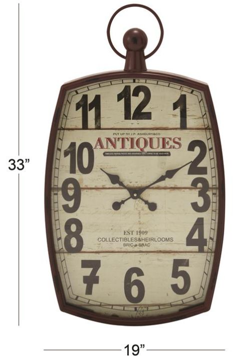 Deco Marche Red Wall Clock-2