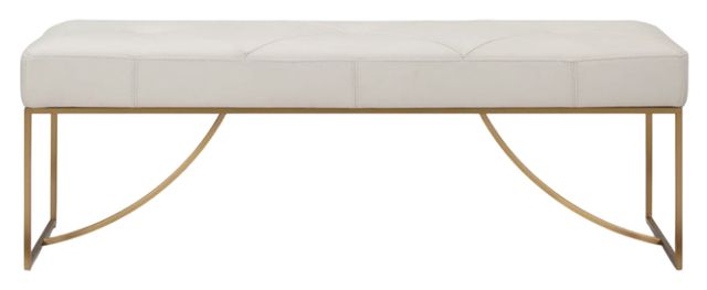 Uttermost® Swale Ivory Bench-3