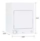 GE® Spacemaker® 3.6 Cu. Ft. White Electric Dryer-2