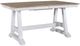 Liberty Furniture Lindsey Farm Sandstone Trestle Table with Weathered White Base-0
