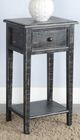 Sunny Designs™ Black Sand Side Table with Drawer-2