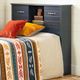 South Shore Ulysses Bilberry Twin Youth Bookcase Headboard-5