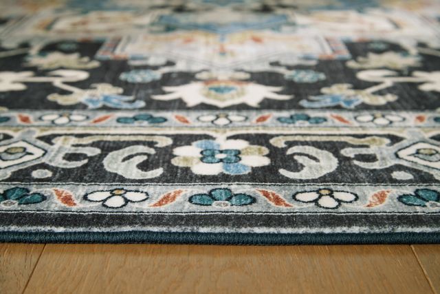 Signature Design by Ashley® Leningston Black/Blue/Cream 8'x10' Area Rug-2