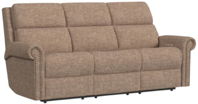 Flexsteel® Customizable Bernard Fabric Power Reclining Sofa with Headrest and Lumbar-0