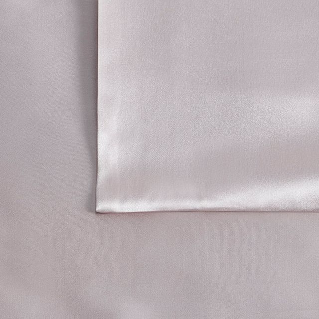 Olliix by Madison Park Silk 100% Mulberry Single Pink King Pillow Case-3