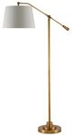 Currey & Company Maxstoke Antique Brass Floor Lamp-1