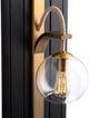 Crestview Collection Halston Black/Gold Wall Sconce-4
