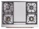 Ilve® Nostalgie II Noblesse 36'' Midnight Blue Pro Style Dual Fuel Range with Copper Trim-4