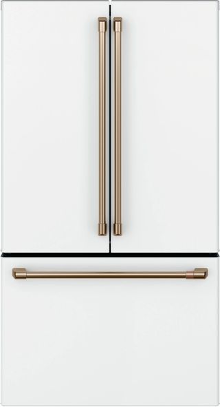 Café™ 3" 23.1 Cu. Ft. Matte White Counter Depth French Door Refrigerator