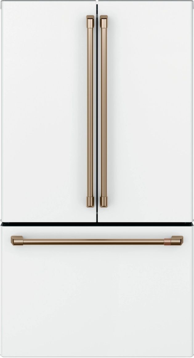 Café™ 3" 23.1 Cu. Ft. Matte White Counter Depth French Door Refrigerator-0