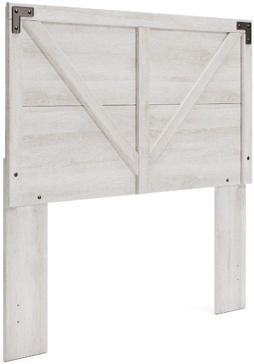 Signature Design by Ashley® Shawburn 5-Piece Whitewash Full Panel Headboard Bed Set-1