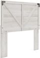 Signature Design by Ashley® Shawburn 5-Piece Whitewash Full Panel Headboard Bed Set-1