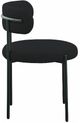 Meridian Furniture Beacon Black Boucle Upholstered Dining Chair-3