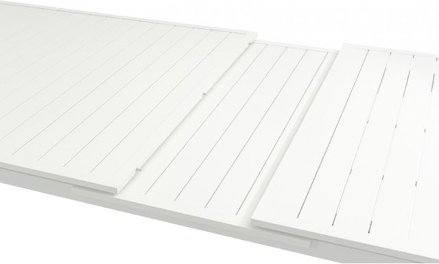 Meridian Furniture Maldives White Aluminum Outdoor Dining Table-4