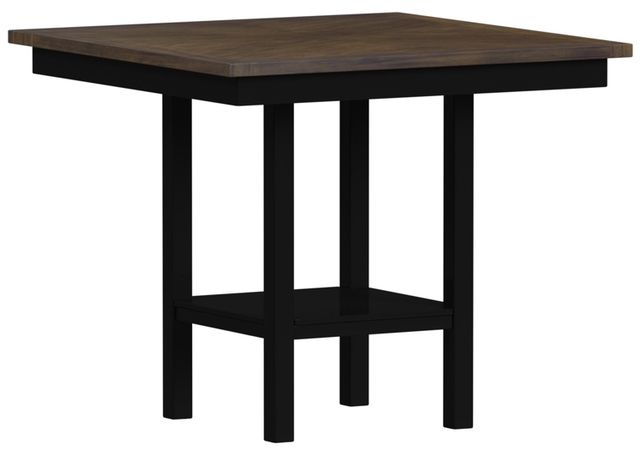 Elements International Brooks 5-Piece Black/Brown/Cream Counter Dining Set-2