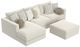 Jackson Furniture Ritzy 4-Piece Bone Left-Arm Facing Sectional and Chaise-0