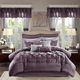 Olliix by Madison Park Essentials Plum King Joella 24 Piece Room in a Bag-0