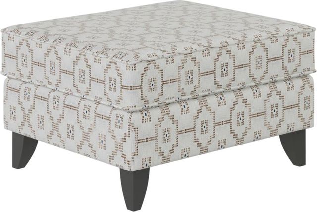 Fusion Furniture Handwoven Seville Paprika Accent Ottoman-0