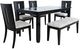 Jofran Inc. Urban Icon 6-Piece Black Dining Set-0