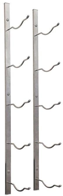 Vinotemp® Epicureanist 5 Bottle Stainless Steel Wine Rack -0