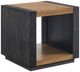 Elements International Breckenridge 2-Piece Light Oak Occasional Table with Black Accents Set-4