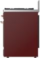 Ilve® Majestic III 30" Burgundy Pro Style Dual Fuel Natural Gas Range with Triple Glass Door and Copper Trim-3