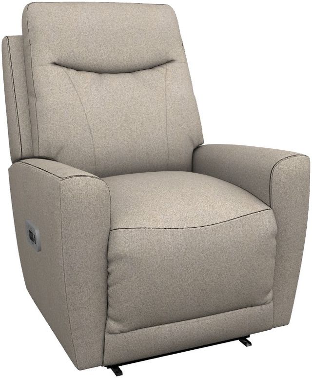La-Z-Boy® Kodie Khaki Power Wall Recliner with Headrest and Lumbar-0