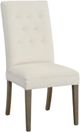 Fairfield® Customizable Entree Dining Straight Tall Back Side Chair with Mica Legs and Buttons-0