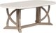Bernards Citrus Heights 5-Piece White Trestle Oval Dining Table Set with Sand Base-2
