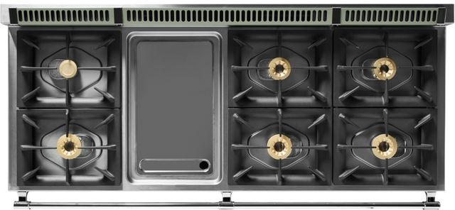 Viking® Tuscany 66” Eucalyptus Pro Style Dual Fuel Range with Griddle-3