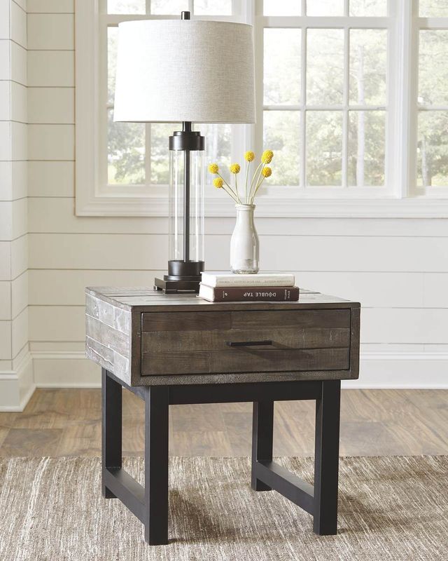 Signature Design by Ashley® Mondoro 2-Piece Grayish Brown Living Room Table Set-2