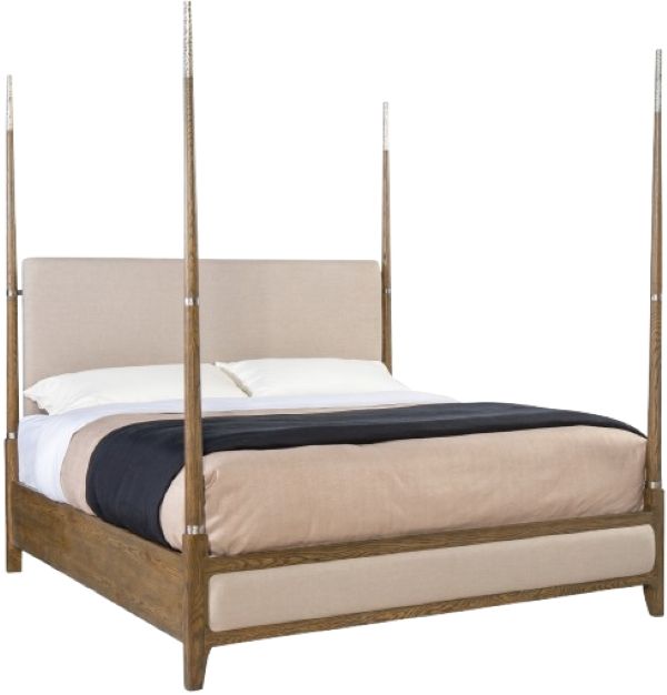 Hooker® Furniture Chapman Samantha Taupe/Sorrel Queen Poster Bed-0