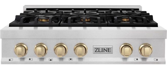 ZLINE Autograph Edition 36" Satin Stainless Steel Gas Rangetop-0