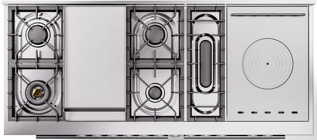 Ilve® Professional Plus II 60" Custom RAL Color Pro Style Dual Fuel Range-2