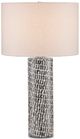 Currey & Company Charcoal Gray/Off-White/White Table Lamp-0
