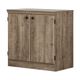 South Shore Morgan Weathered Oak Small Storage Cabinet-0