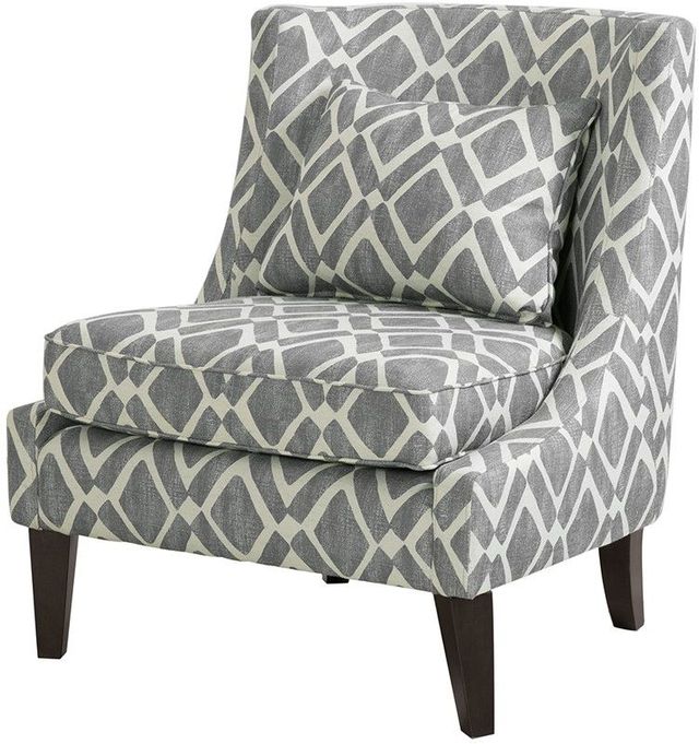Olliix by Madison Park Grey Waverly Swoop Arm Chair-2