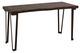 International Furniture Direct Walnut Brown Sofa Table-0