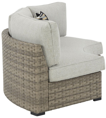 Signature Design by Ashley® Calworth 2-Piece Beige Outdoor Sectional Set-2