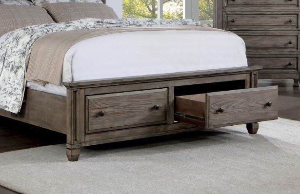 Furniture of America® Durango Warm Gray Queen Panel Bed-3