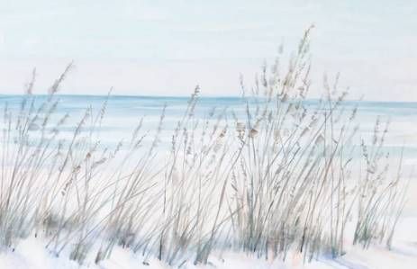 Stylecraft Gray/Light Blue/White Wall Art-1