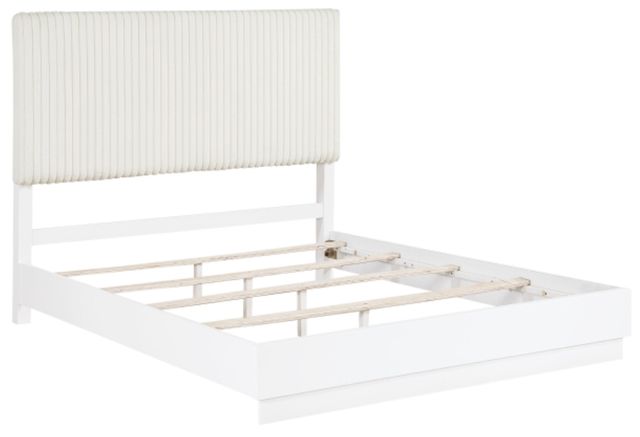 Homelegance® Linea Cream/Pearl White California King Panel Bed-3