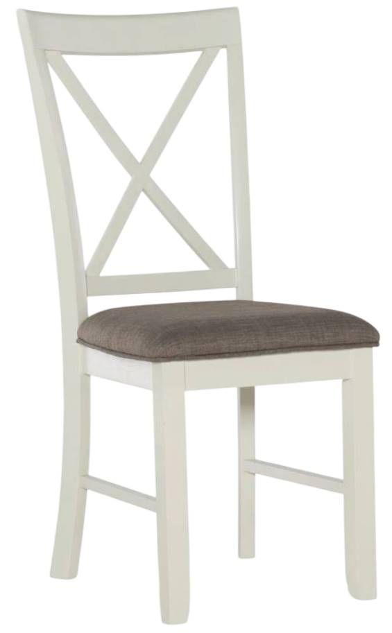 Powell® Jane 6-Piece Brown/Rustic Taupe/Vanilla White Dining Set-3