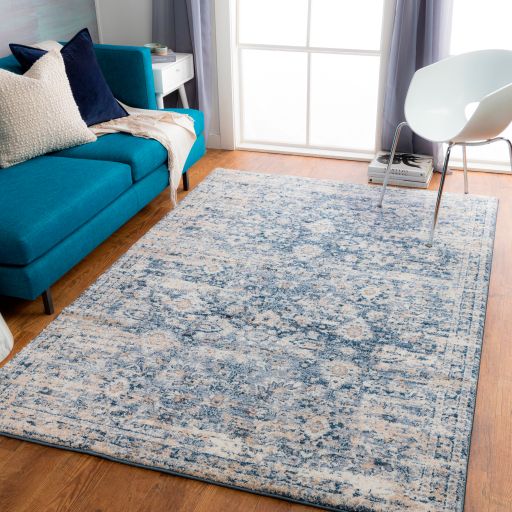 Surya Tuscany Cream/Denim 5'x7' Area Rug-2
