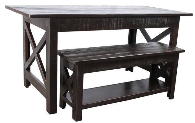 American Heartland Manufacturing Rustic Overhang Table-2