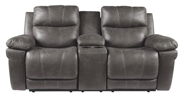 Signature Design by Ashley® Erlangen Midnight Power Reclining Loveseat-1