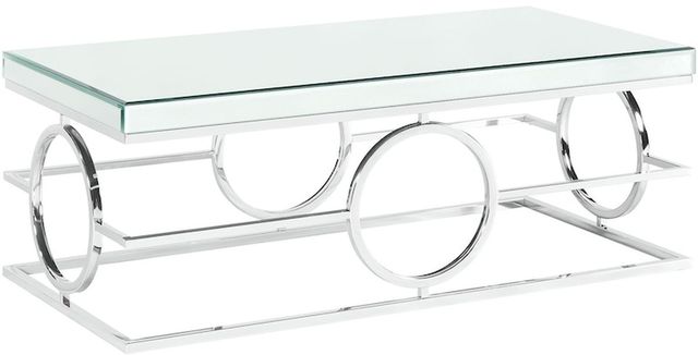 Elements International Pearl 3-Piece Chrome Occasional Table Set-2