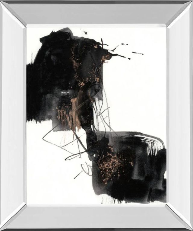 Classy Art Ebony Step II by Jennifer Goldberger Mirror Framed Wall Art-0